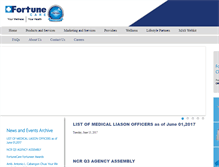 Tablet Screenshot of fortunecare.com.ph